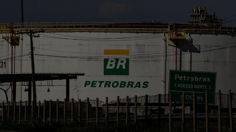 Signage at the Petroleo Brasileiro SA (Petrobras) Paulinia Replan Refinery in Paulinia, Sao Paulo state, Brazil, on Wednesday, March 4, 2026. Petrobras' fourth quarter results are expected to get a boost from production levels, which remained in line with the records seen in the third quarter, analysts say. Photographer: Maira Erlich/Bloomberg