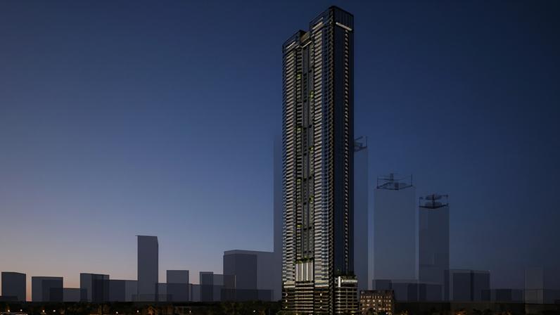 Recreación de la futura torre Embassy Citadel, que será construida en Bombay por Leighton Asia, del grupo ACS.