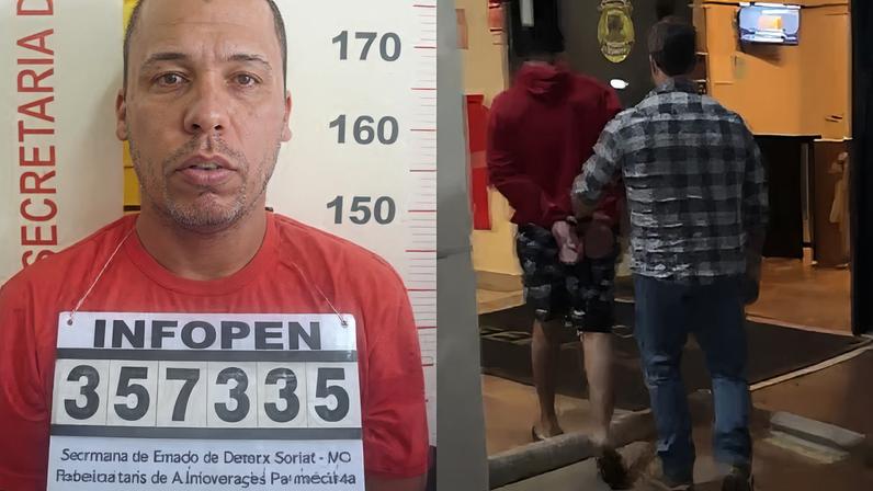 Jolber Pinheiro da Silva, conhecido como "Coelho", foi localizado e detido por equipes do Grupo Integrado de Captura