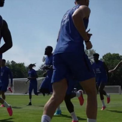 França realiza primeiro treino em Boston