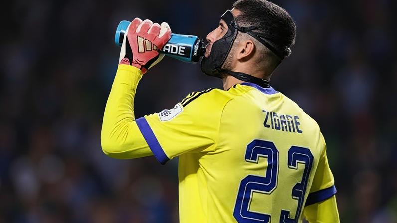 Luca Zidane, filho de Zinedine Zidane e goleiro da Argélia