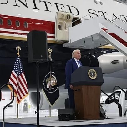 Trump apresenta jato de luxo qatari para a frota do Air Force One