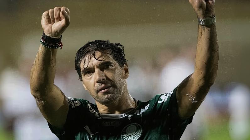 Abel Ferreira celebra título paulista do Palmeiras