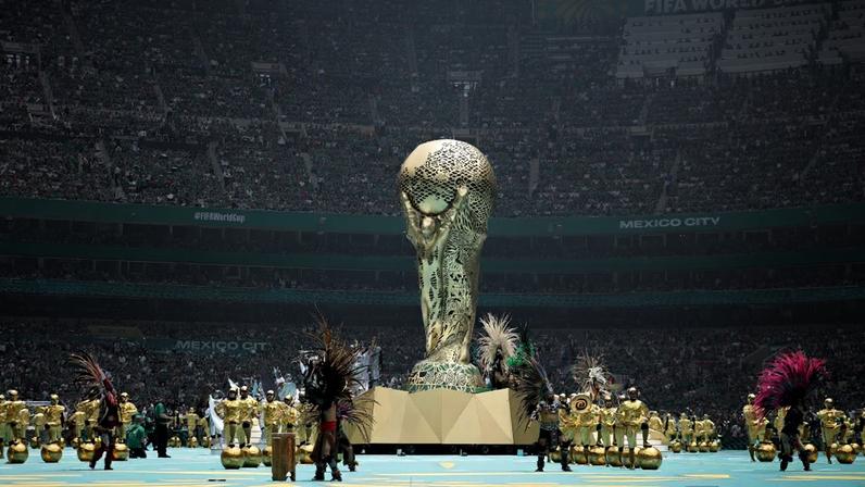 Torcedores do México no Estádio Azteca • Juancho Torres/Anadolu via Getty Images