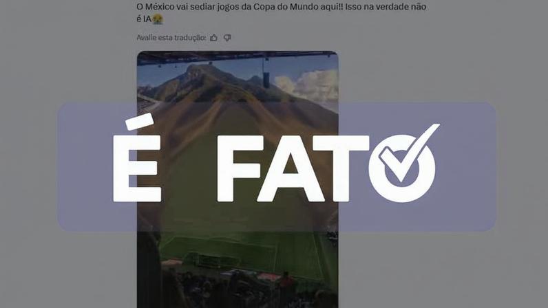 Sede da Copa do Mundo em Monterrei tem vista de montanha ao fundo — Foto: g1