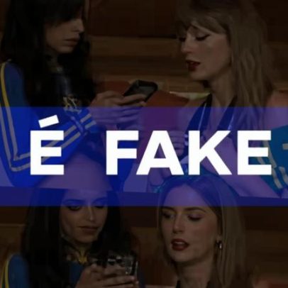 Montagem afirma encontro entre Swift e Cabello em Brasil x Escócia é falsa
