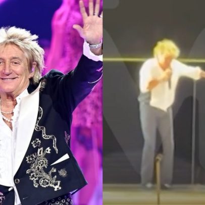 Rod Stewart quase desmaia no palco e interrompe show para oxigênio