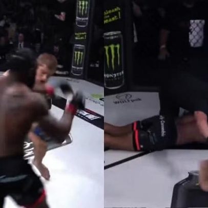 Lutador de MMA sofre nocaute relâmpago em 4 segundos e vídeo viraliza