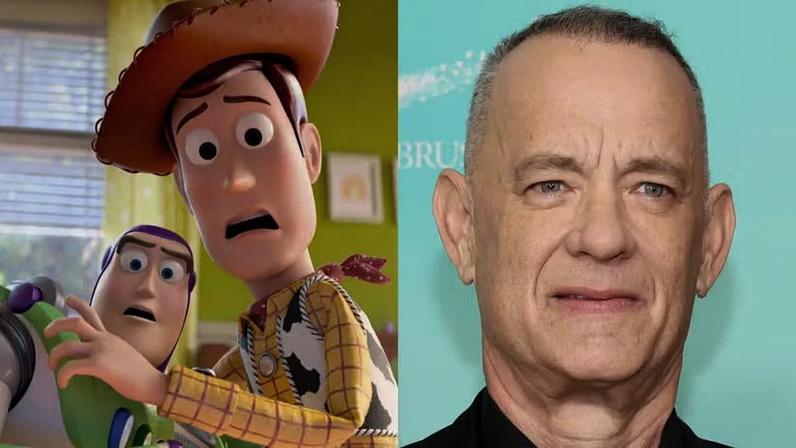 Tom Hanks dá voz a Woody nos filmes da franquia 'Toy Story' — Foto: Divulgação/Getty