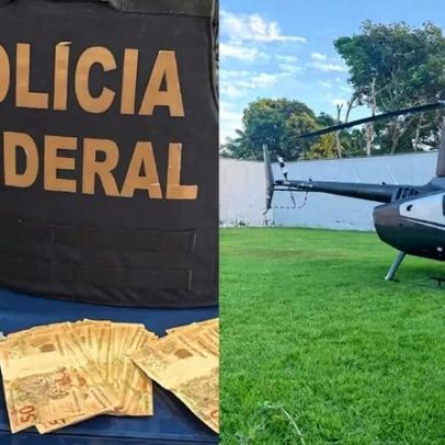 PF apreende dinheiro e helicóptero em operação sobre desvios de emendas