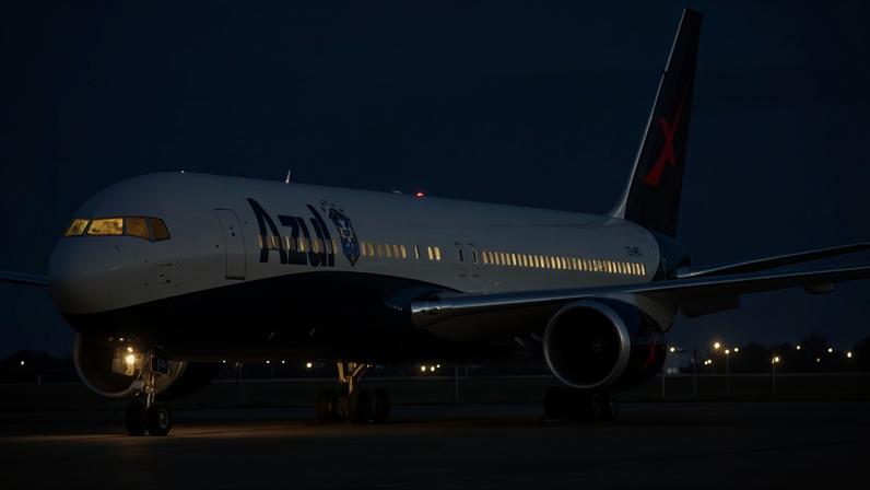 Aeronave que vai levar a seleção brasileira para a Copa do Mundo de 2026. — Foto: Reprodução