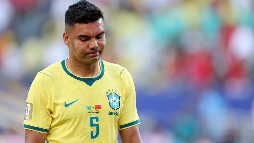 Casemiro em Brasil x Marrocos — Foto: Angela Weiss/AFP