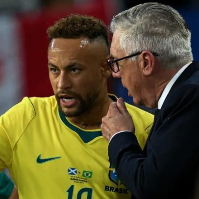 Ancelotti celebra volta de Neymar à Seleção, destacando paixão de garoto