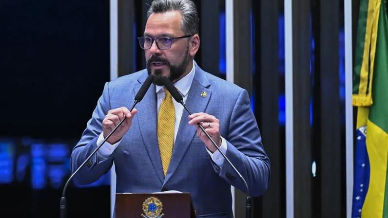 O senador Alan Rick (Republicanos-AC) durante sessão no Senado (Waldemir Barreto/Agência Senado)