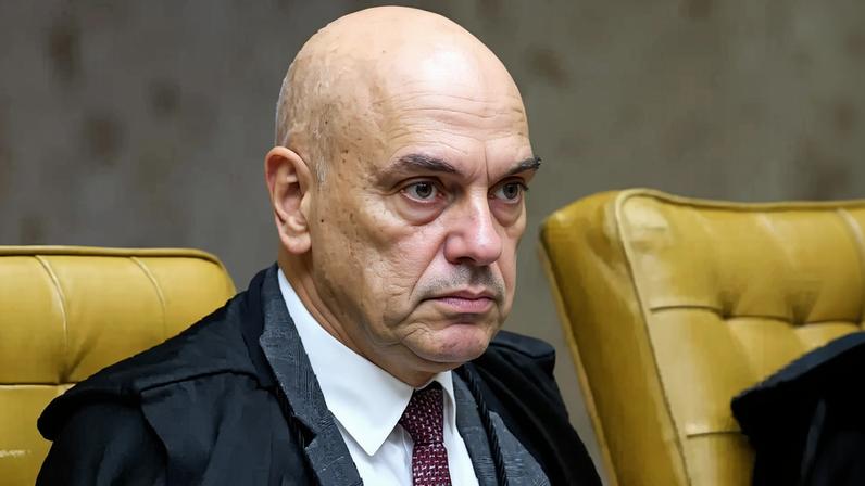 O ministro Alexandre de Moraes durante sessão plenária do Supremo Tribunal Federal (STF). (Gustavo Moreno/STF)