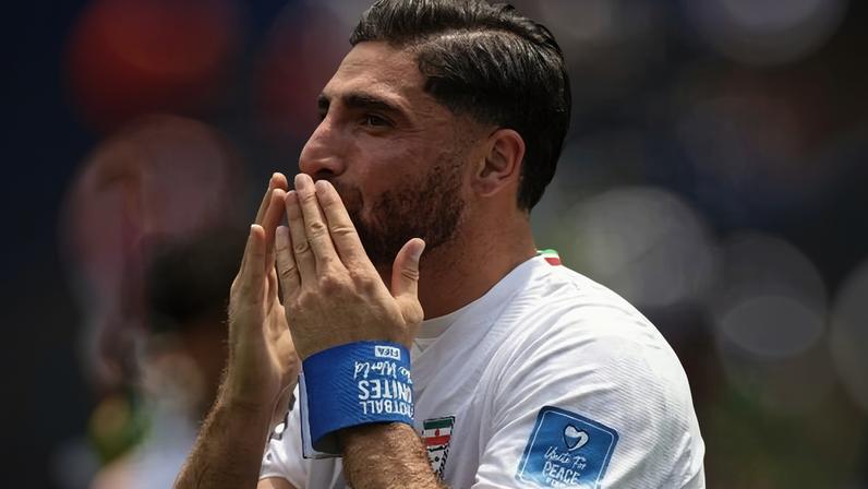 Alireza Jahanbakhsh, atacante do Irã, após empate com a Bélgica na Copa do Mundo
