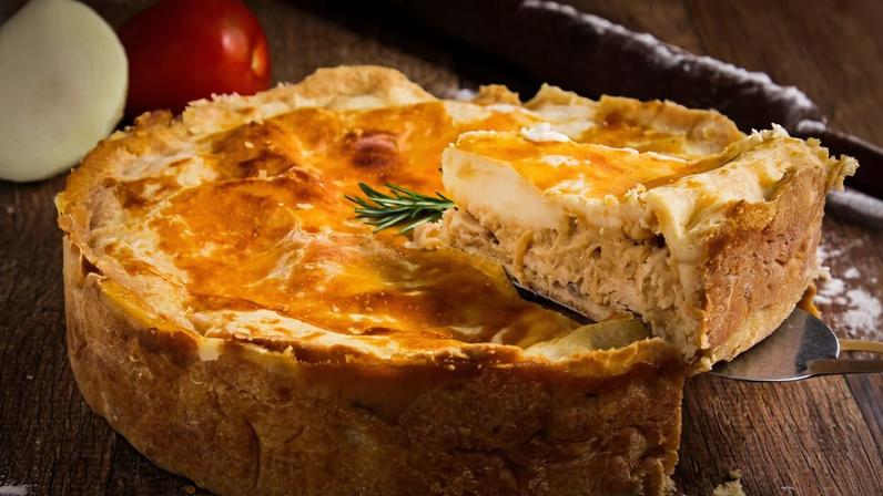 Torta de frango cremosa