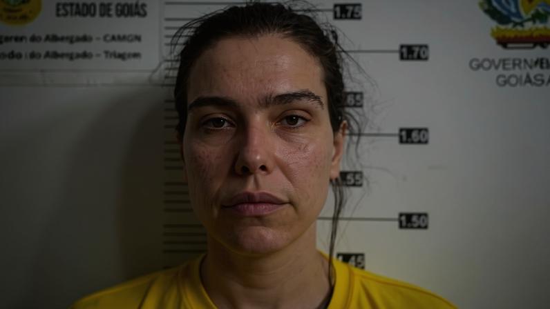 imagem colorida de amanda partata presa