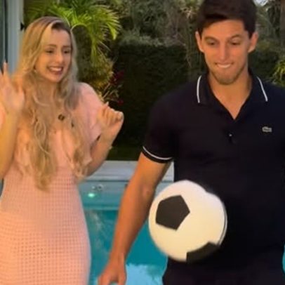 Amaury Nunes revela sexo do primeiro filho de Karina Bacchi