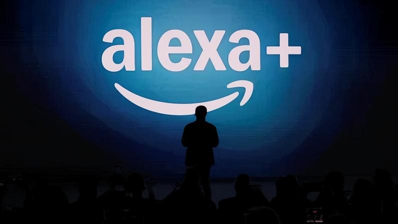 Logotipo da Alexa+ da Amazon em Nova York, EUA, em 26 de fevereiro de 2025