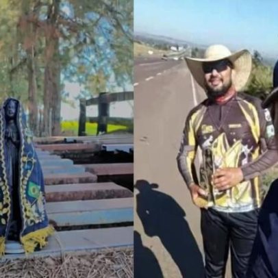 Amigos percorrem 130 km a pé para cumprir promessa a Nossa Senhora Aparecida
