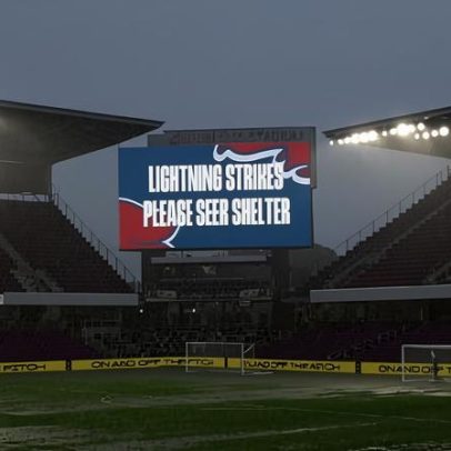 Amistoso da Inglaterra é adiado devido a chuva e raios em Orlando