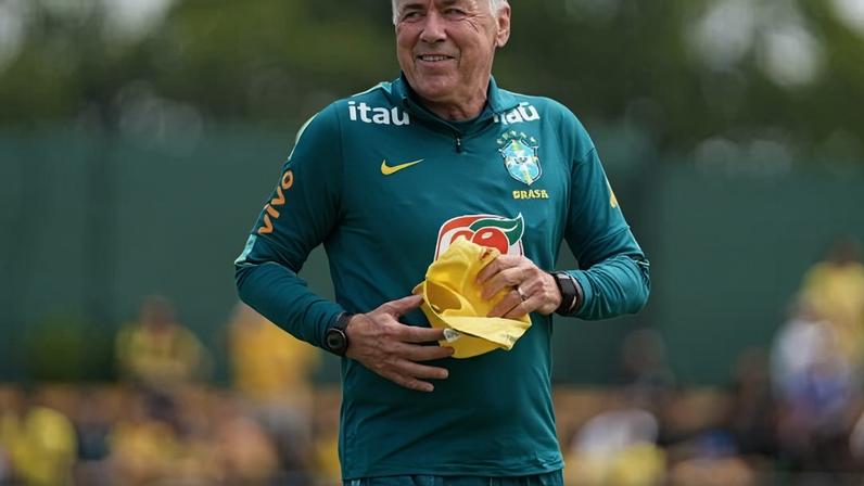 Treino da seleção brasileira em Morristown