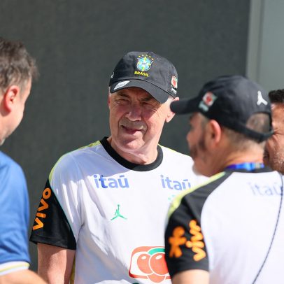 Ancelotti observa escalação da seleção com Paquetá, Igor Thiago e três mudanças