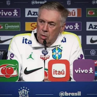 Brasil x Egito: Ancelotti testa mudanças e esboça escalação
