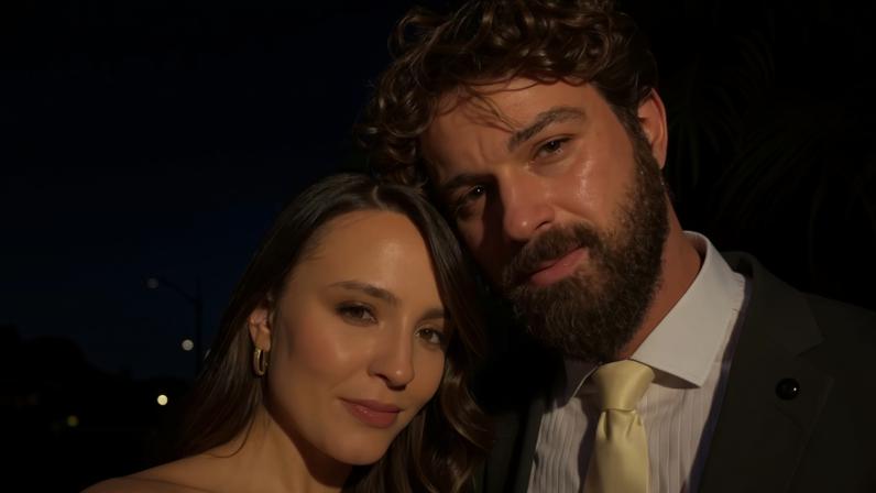 André Luiz Frambach e Larissa Manoela em casamento de amigo — Foto: reprodução/instagram