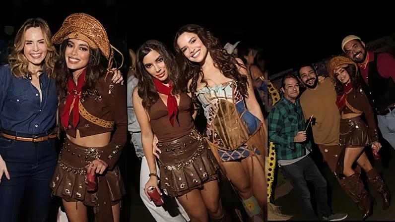 Anitta reúne famosos em Arraiá