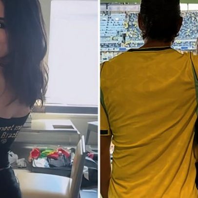 Anitta posou abraçada com bilionário em jogo da Seleção na Copa