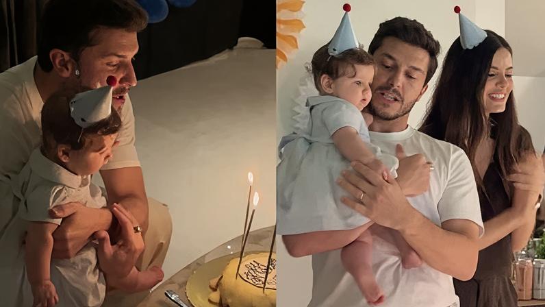 Klebber Toledo celebrou aniversário ao lado da esposa, Camila Queiroz, e da filha, Clara