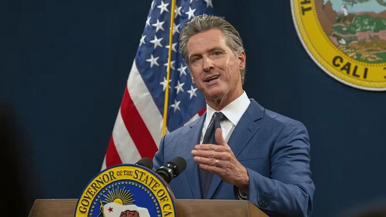 Gavin Newsom, governador do estado da Califórnia — Foto: Rich Pedroncelli/AP Photo