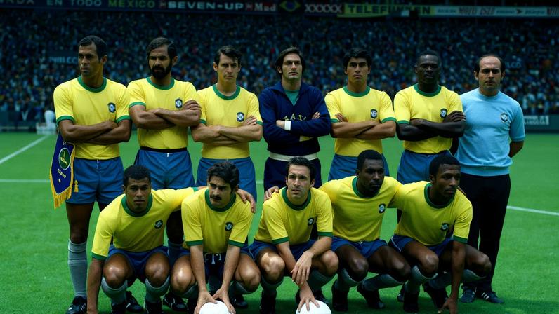 Seleção brasileira na Copa de1970 — Foto: AP