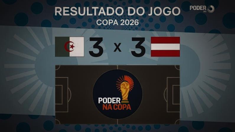 A seleção da Argélia empatou com a da Áustria por 3 a 3, em jogo do Grupo J