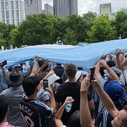 Argentinos rebatizam Dallas como Obelisco com canções e empanadas