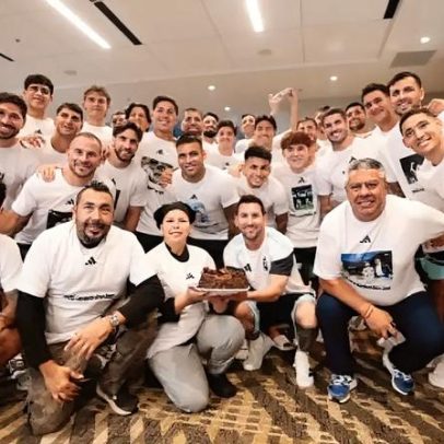 Aniversário de Messi ganha camisa personalizada com a seleção argentina