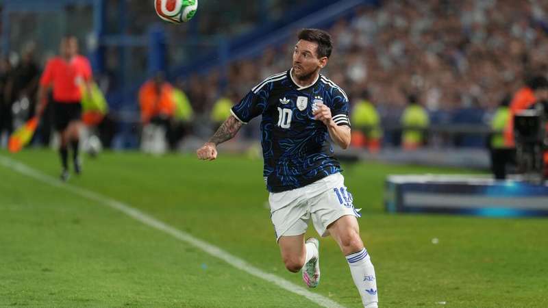 Lionel Messi durante jogo contra o Zâmbia, no dia 31.03.2026.