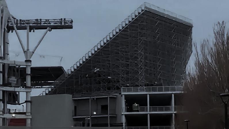 Arquibancada improvisada do Toronto Field é alvo de críticas de torcedores