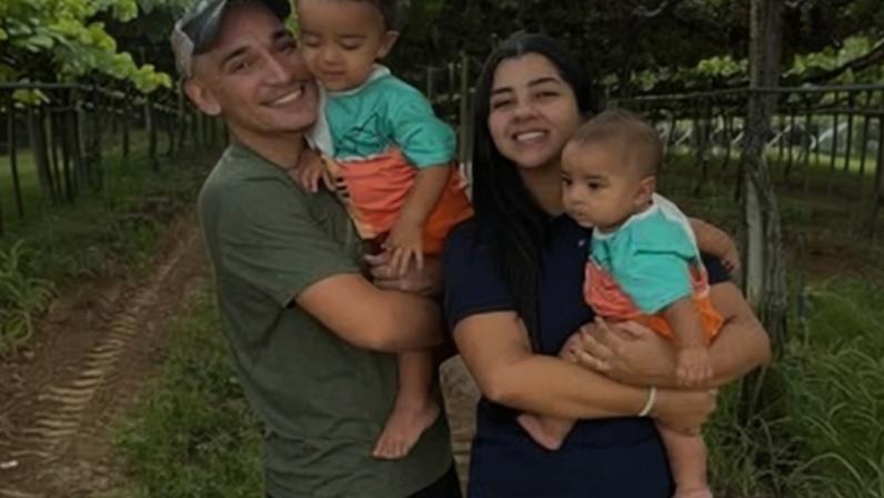 João Gomes e Ary Mirelle são pais de dois filhos, Jorge e Joaquim Levi