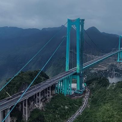 Pontes mais altas do mundo ultrapassam 500 metros de altura