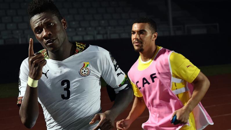 Asamoah Gyan é o maior artilheiro da seleção de Gana — Foto: Agência AFP