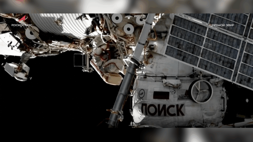 Na imagem, estrutura onde astronautas da Crew-12 ficam