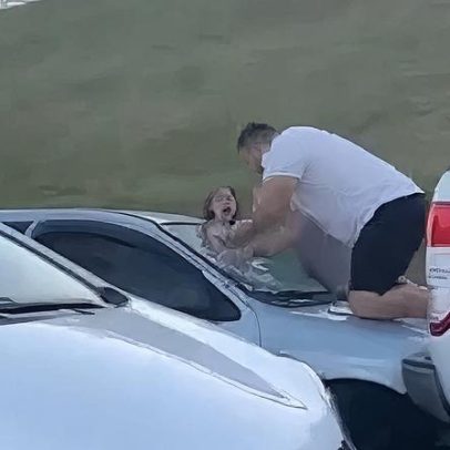 Homem danifica carro da ex ao encontrá-la com novo companheiro