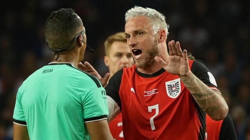 Áustria teve gol anulado na partida contra a Jordânia, na Copa do Mundo