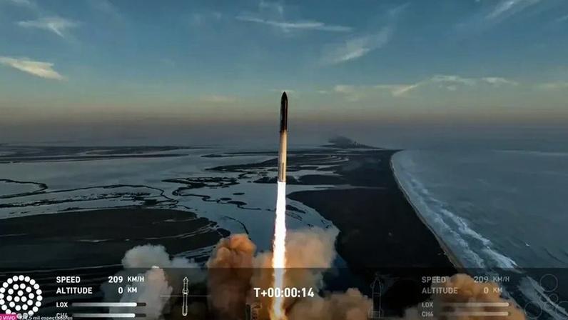 Nave espacial da SpaceX decola nos EUA — Foto: Reprodução