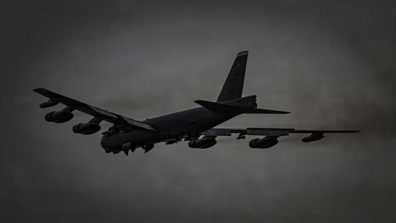 A aeronave B-52 Stratofortress é usada desde a década de 1950