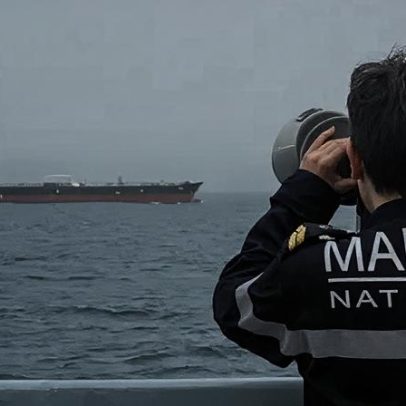 França intercepta navio-tanque russo sancionado, diz Macron