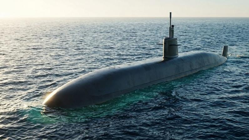 Orca XLUUV em berço industrial revela escala de máquina submarina gigante